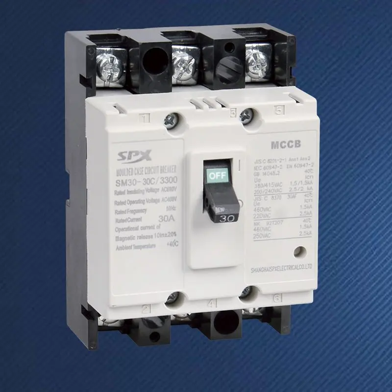 3P 5A 10A 20A gjuten hölje effektbrytare